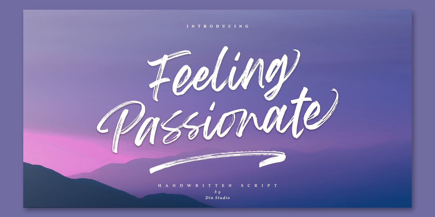Font Feeling Passionate
